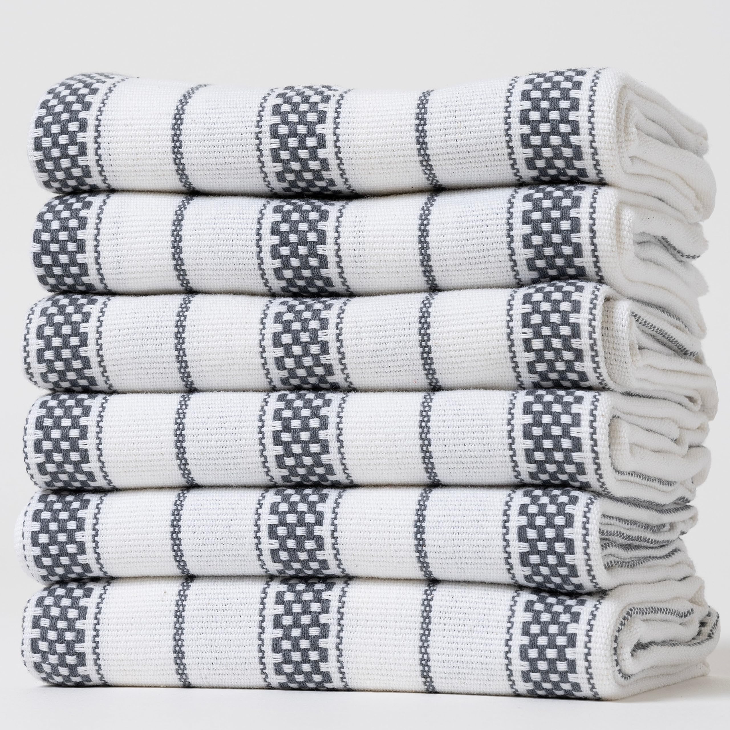 Amazon.co.jp: Casa De Lan 6枚セット チェーンストライプ キッチン